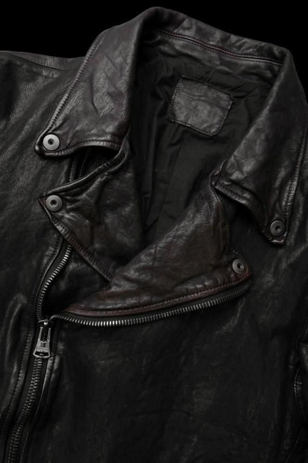 JAPAN SHOULDER BLACK “OVER-GARMENT-DYED” DOUBLE RIDERS