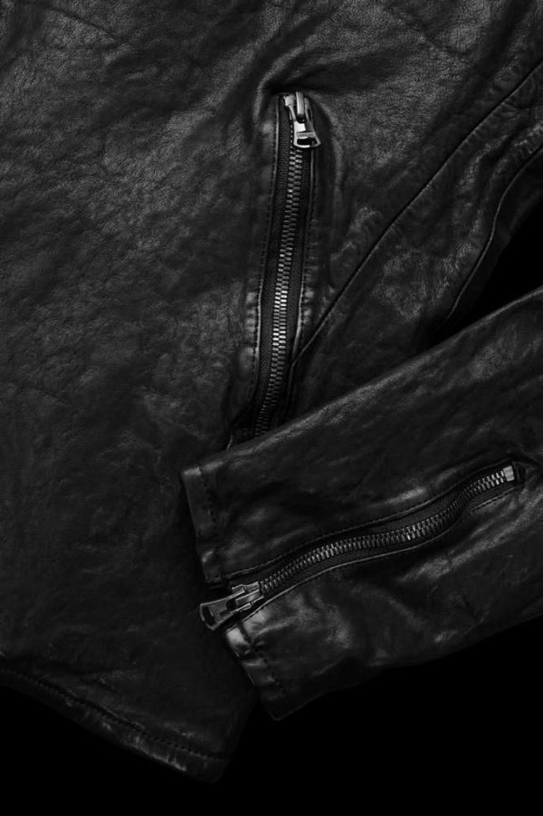 JAPAN SHOULDER BLACK “OVER-GARMENT-DYED” DOUBLE RIDERS
