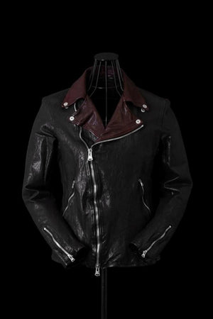JAPAN SHOULDER BLACK “OVER-GARMENT-DYED” DOUBLE RIDERS