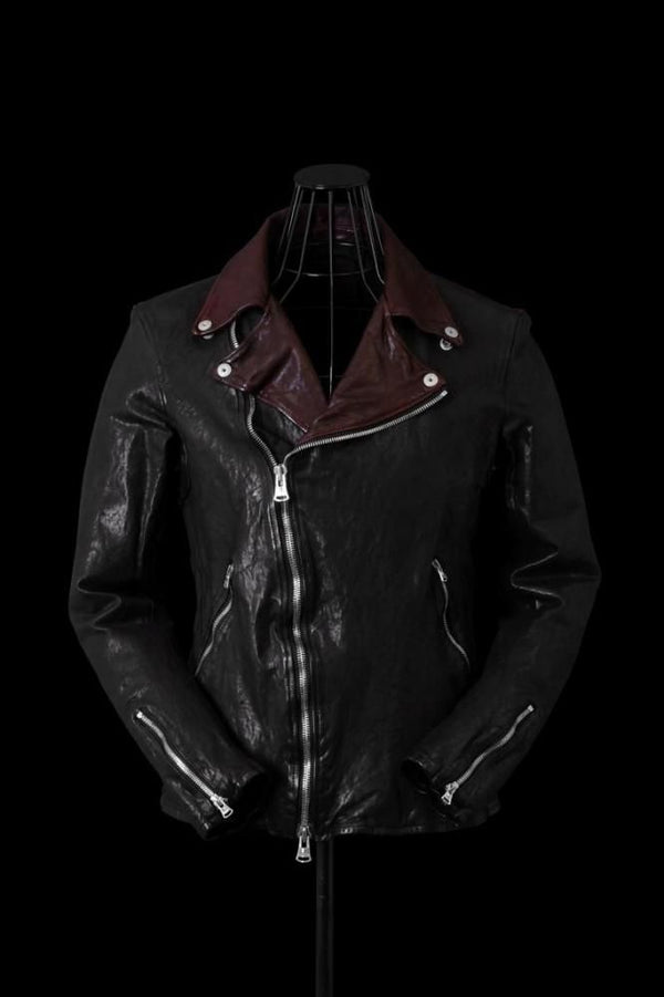 JAPAN SHOULDER BLACK “OVER-GARMENT-DYED” DOUBLE RIDERS