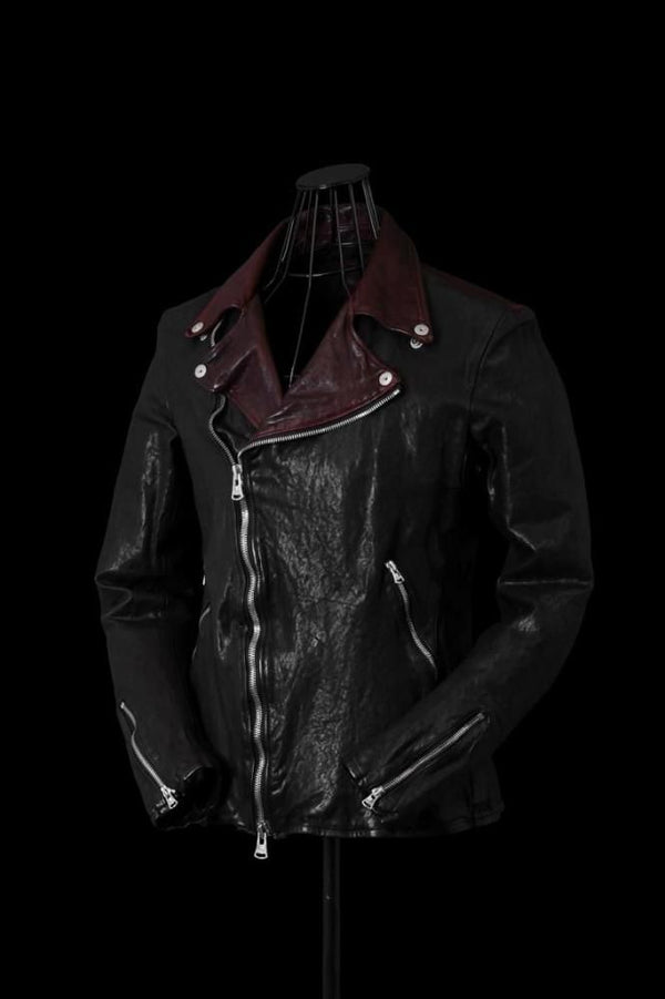 JAPAN SHOULDER BLACK “OVER-GARMENT-DYED” DOUBLE RIDERS