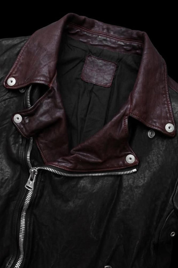 JAPAN SHOULDER BLACK “OVER-GARMENT-DYED” DOUBLE RIDERS