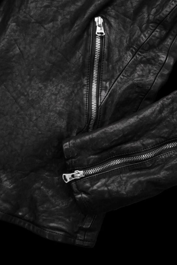 JAPAN SHOULDER BLACK “OVER-GARMENT-DYED” DOUBLE RIDERS