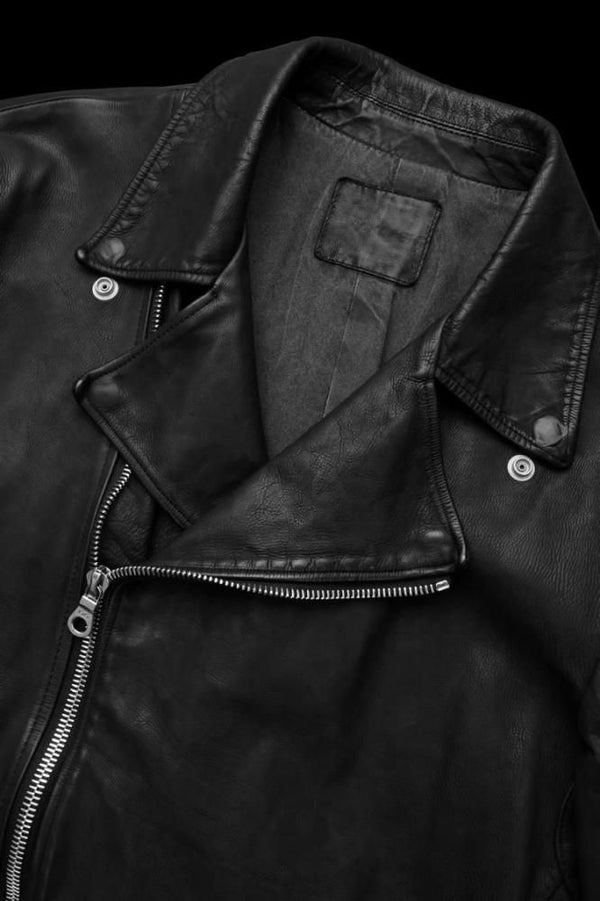 JAPAN CALF WET WHITE "GARMENT-DYED" DOUBLE RIDERS [LIMITED]