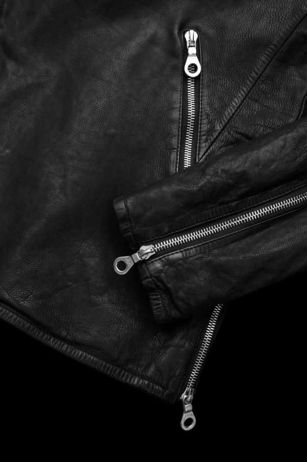 JAPAN CALF WET WHITE "GARMENT-DYED" DOUBLE RIDERS [LIMITED]