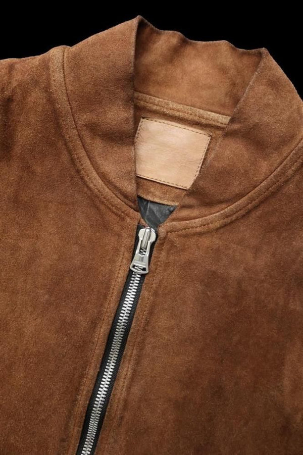 JAPAN STEER VELOUR SUEDE COMBINATION TANNED "GARMENT-DYED" VEST