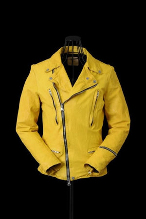 JAPAN CALF NATURAL DYED “GARMENT-WASH” DOUBLE RIDERS