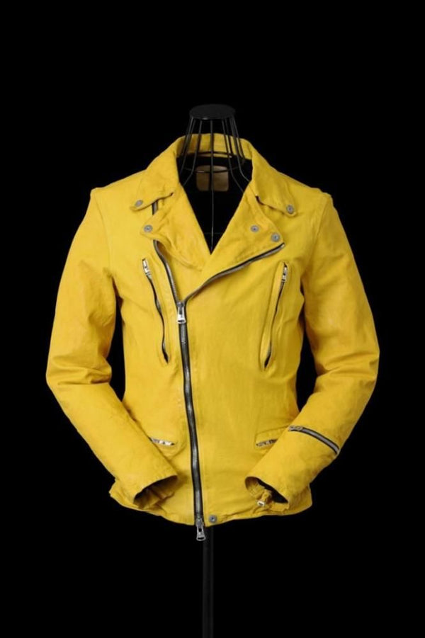 JAPAN CALF NATURAL DYED “GARMENT-WASH” DOUBLE RIDERS