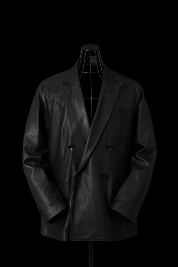JAPAN STEER SOFT SHRINK DOUBLE-BREASTED JACKET