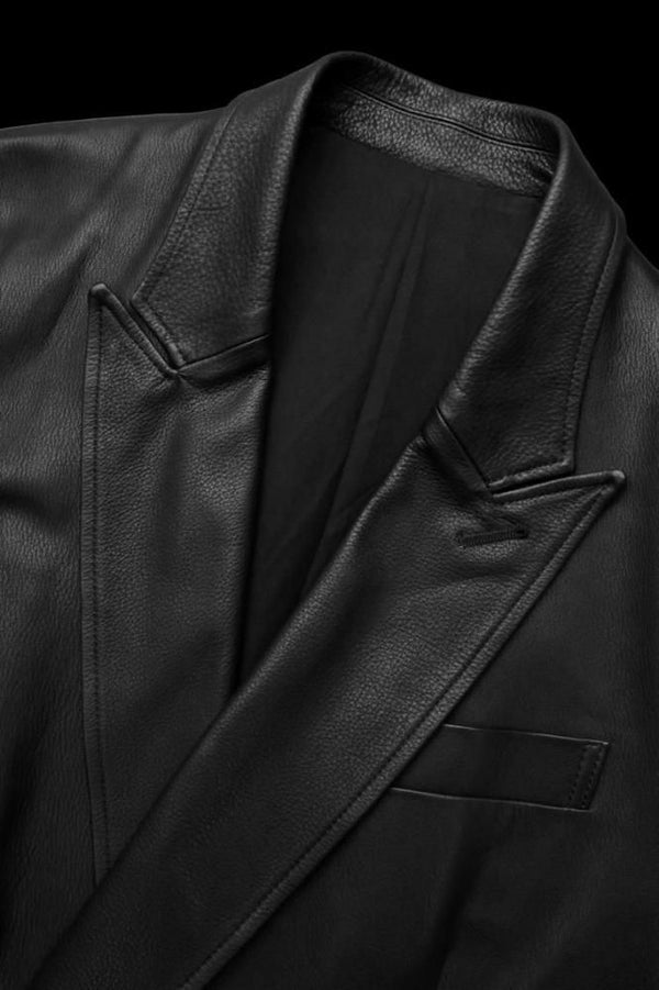 JAPAN STEER SOFT SHRINK DOUBLE-BREASTED JACKET
