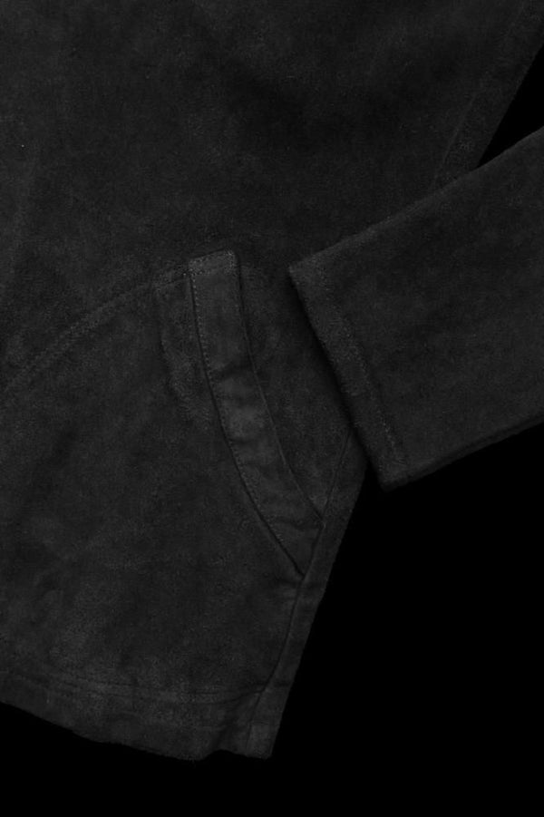 JAPANESE STEERHIDE VELOUR SUEDE COMBINATION TANNED GARMENT-DYED 6B JACKET