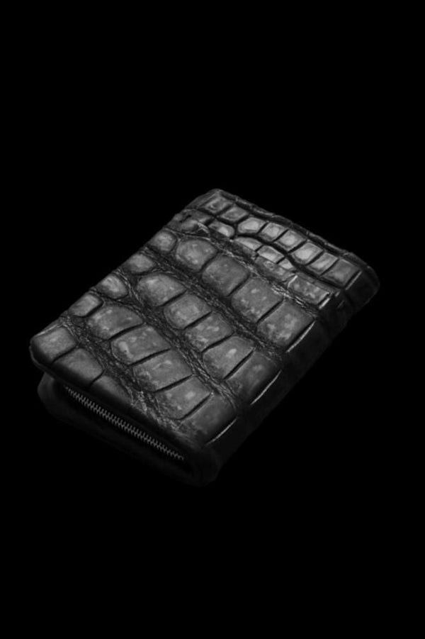 CROCODILE FRENCH SEAM COMPACT MULTI WALLET