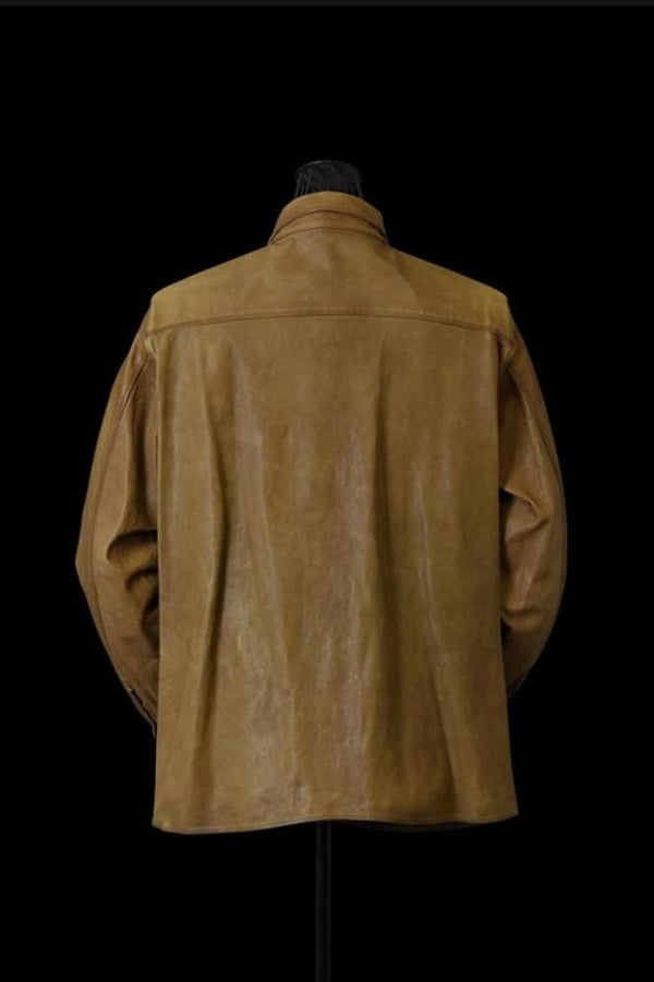 JAPAN CALF WET WHITE “GARMENT-LOGWOOD-DYED” SHIRT