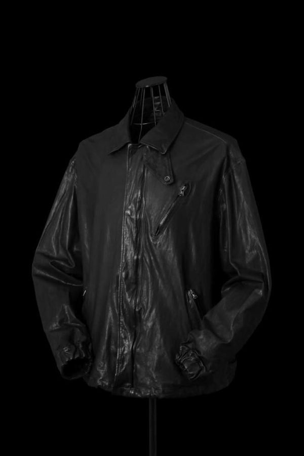JAPAN STEER WHITE+MIMOSA/TANNED 0.6mm "GARMENT-DYED" BLOUSON