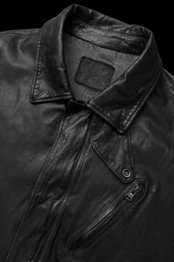 JAPAN STEER WHITE+MIMOSA/TANNED 0.6mm "GARMENT-DYED" BLOUSON