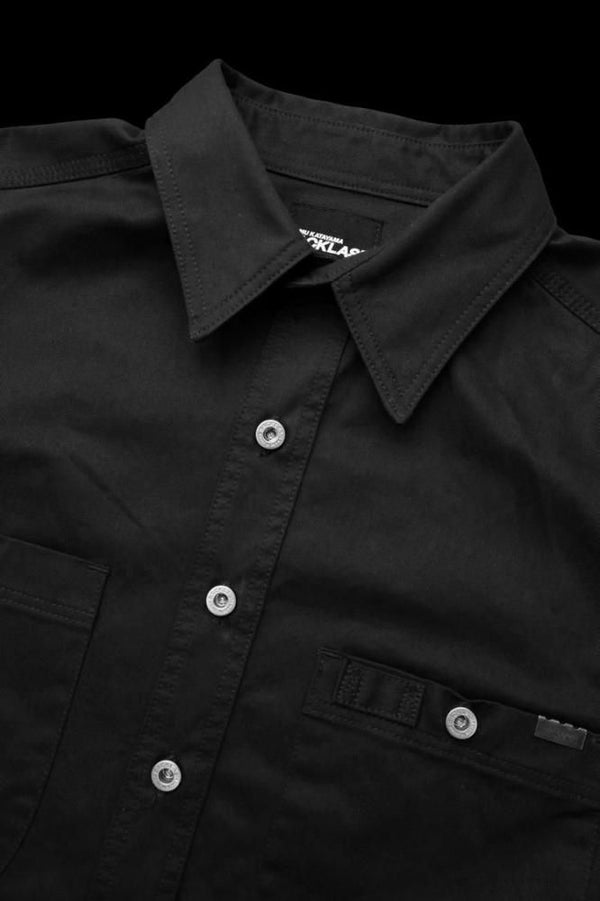 HIGH DENSITY CHINO WORK SHIRT L/S “BACKLASH TYO JPN. EMB”