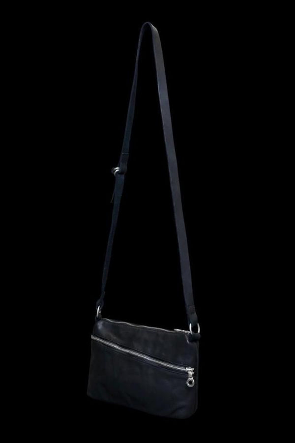 DOUBLE SHOULDER GARMENT-DYED MINI SHOULDER BAG