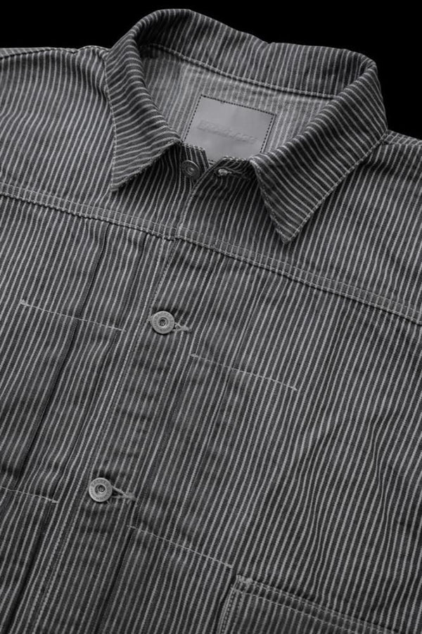 HICKORY STRIPE 1st TYPE JACKET “GARMENT-DYED GRAY”