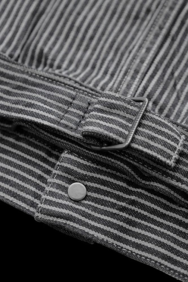 HICKORY STRIPE 1st TYPE JACKET “GARMENT-DYED GRAY”