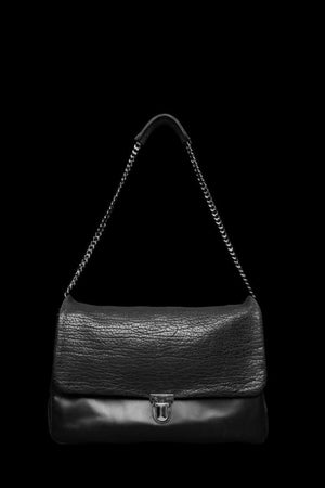SEAL SKIN + JAPANESE STEER LARGE CHAIN BAG