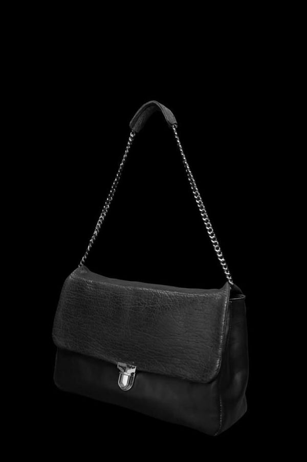 SEAL SKIN + JAPANESE STEER LARGE CHAIN BAG