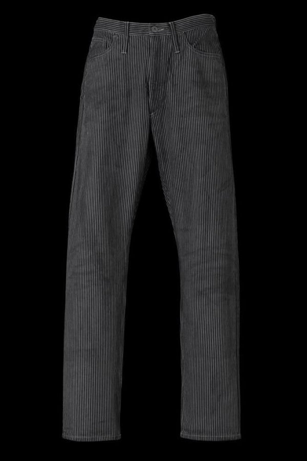 HICKORY STRIPE AUTHENTIC STRAIGHT PANTS "GARMENT-DYED"