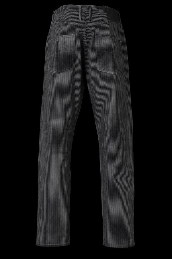 HICKORY STRIPE AUTHENTIC STRAIGHT PANTS "GARMENT-DYED"