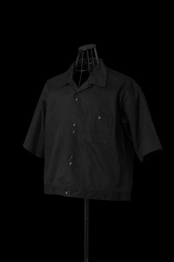 HIGH DENSITY CHINO OPEN COLLAR SHIRT H/S "BACKLASH TYO JPN. EMB"