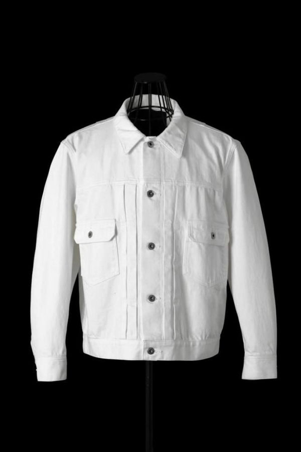 THE DENIM STRETCH SELVEDGE DENIM 2ND JACKET "ONE WASH. WHITE"