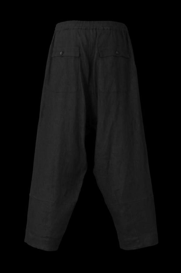 RAMIE-LINEN CANVAS KARATE PANTS