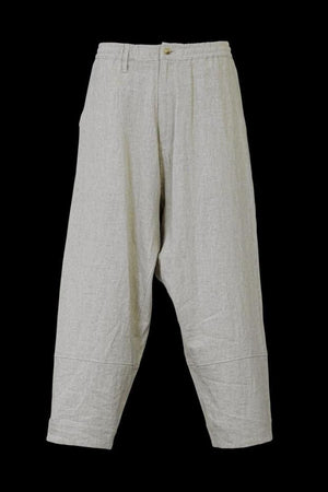 RAMIE-LINEN CANVAS KARATE PANTS