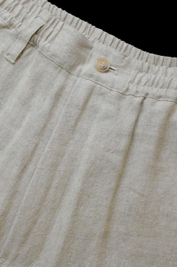 RAMIE-LINEN CANVAS KARATE PANTS