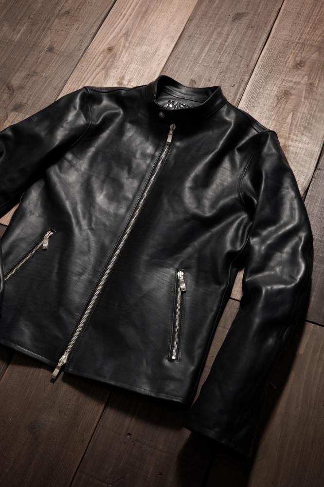 BACKLASH THE LINE GUIDIオイルカーフシングルライダース THE LINE GUIDI CALF Vitello Fiore SINGLE RIDERS - BACKLASH公式