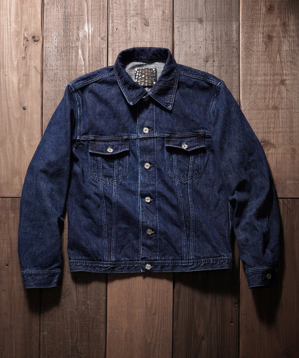 xx FULLCOUNT THE LINE DENIM JACKET / 13.7oz ORIGINAL SELVEDGE DENIM + SILVER 925