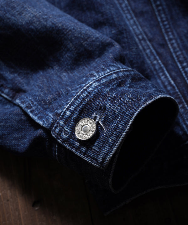 xx FULLCOUNT THE LINE DENIM JACKET / 13.7oz ORIGINAL SELVEDGE DENIM + SILVER 925