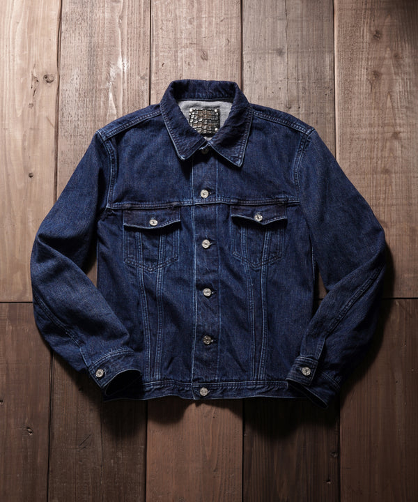 xx FULLCOUNT THE LINE DENIM JACKET / 13.7oz ORIGINAL SELVEDGE DENIM + SILVER 925