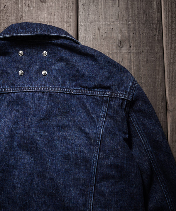 xx FULLCOUNT THE LINE DENIM JACKET / 13.7oz ORIGINAL SELVEDGE DENIM + SILVER 925