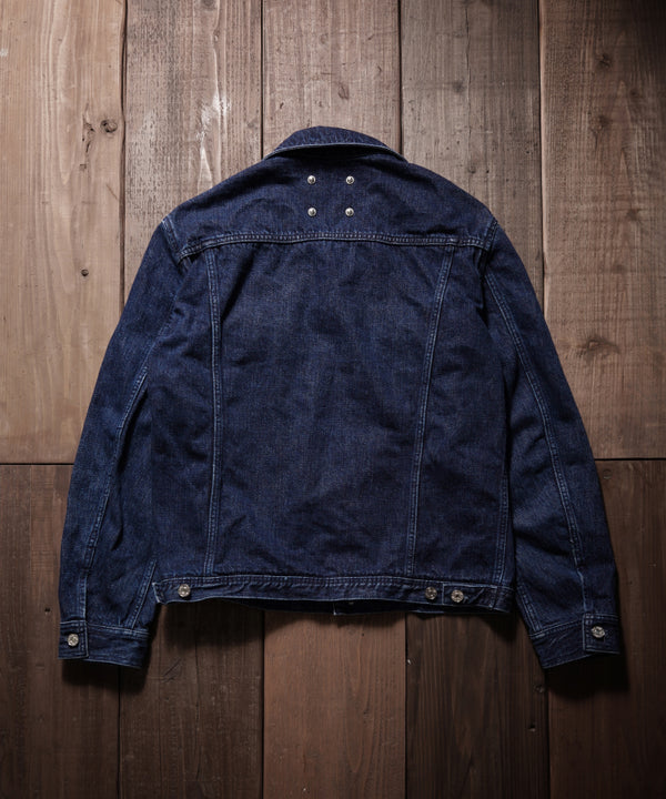 xx FULLCOUNT THE LINE DENIM JACKET / 13.7oz ORIGINAL SELVEDGE DENIM + SILVER 925