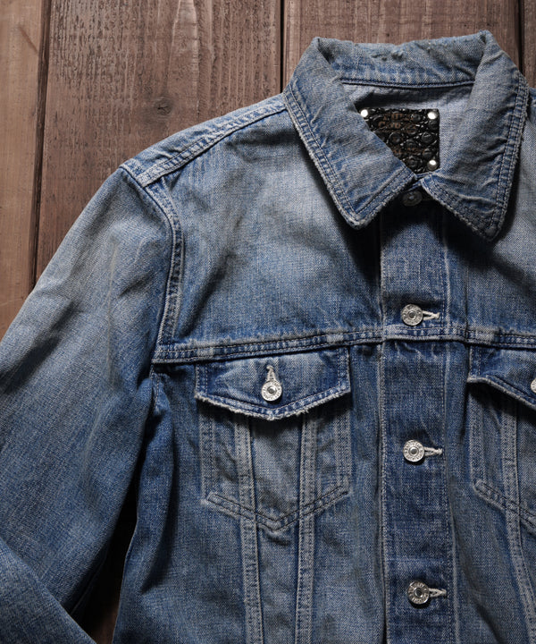 xx FULLCOUNT THE LINE DENIM JACKET / 13.7oz ORIGINAL SELVEDGE DENIM + SILVER 925