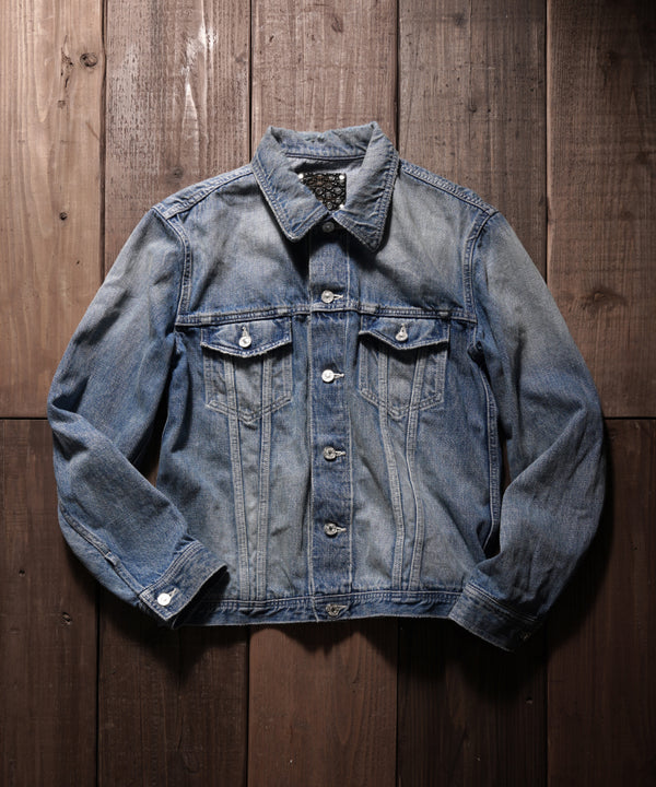 xx FULLCOUNT THE LINE DENIM JACKET / 13.7oz ORIGINAL SELVEDGE DENIM + SILVER 925