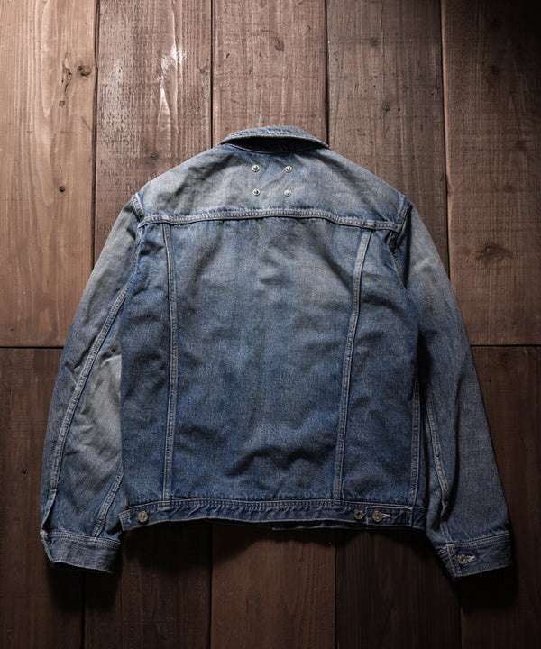 xx FULLCOUNT THE LINE DENIM JACKET / 13.7oz ORIGINAL SELVEDGE DENIM + SILVER 925