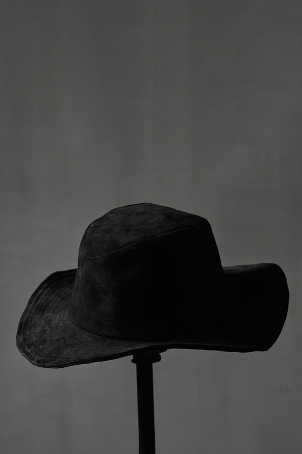 XX Yohji Yamamoto JAPAN HORSE GARMENT-WASH HAND-WAX TENGALLON HAT