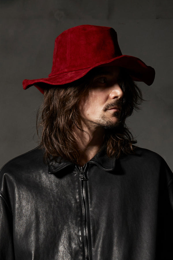 XX Yohji Yamamoto JAPAN HORSE GARMENT-WASH HAND-WAX TENGALLON HAT