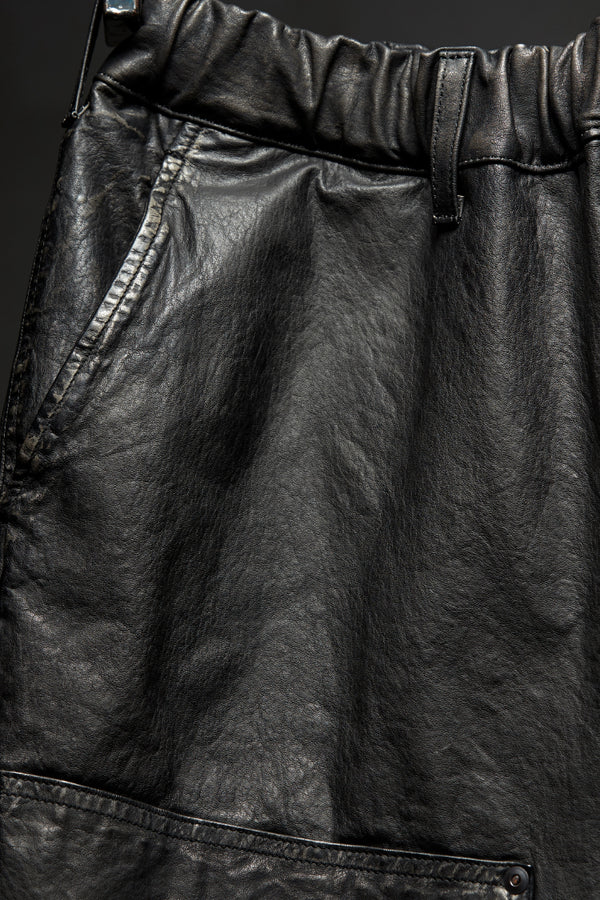XX Yohji Yamamoto JAPAN STEER WHITE+MIMOSA/TANNED “GARMENT-DYED+USED-PROCESSED” WORK PANTS