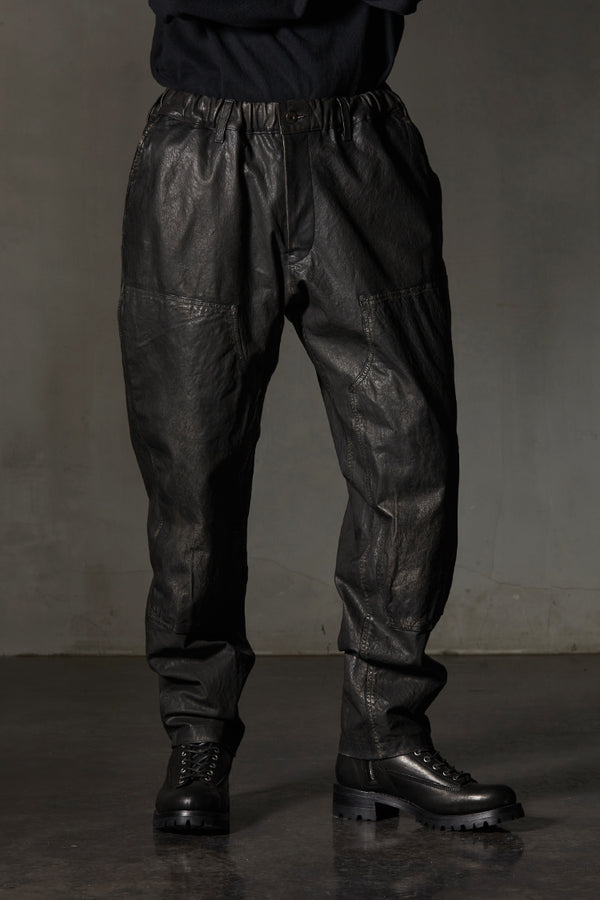 XX Yohji Yamamoto JAPAN STEER WHITE+MIMOSA/TANNED “GARMENT-DYED+USED-PROCESSED” WORK PANTS