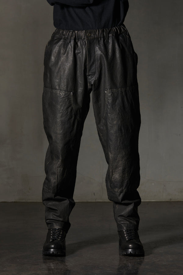 XX Yohji Yamamoto JAPAN STEER WHITE+MIMOSA/TANNED “GARMENT-DYED+USED-PROCESSED” WORK PANTS
