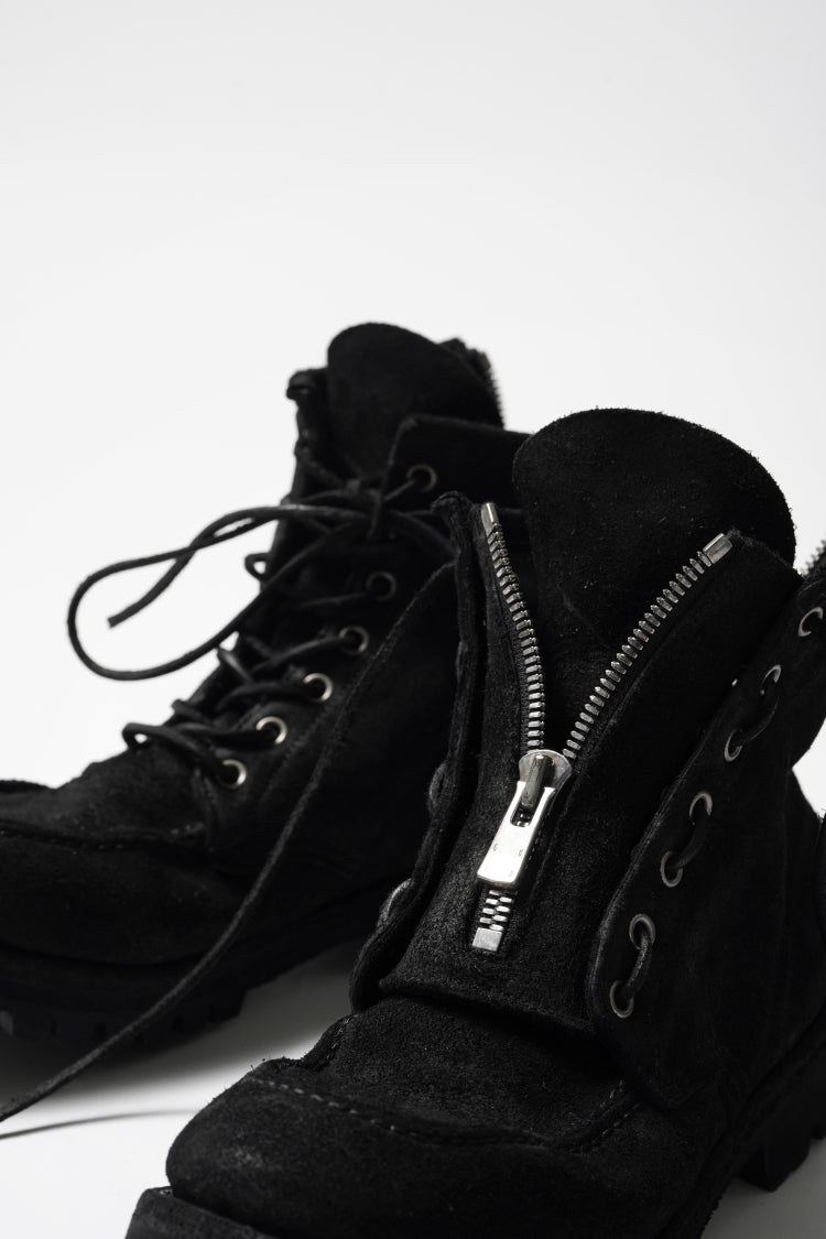 GUIDI バックジップ 43 黒 美品 ユニオン修理済 xx GUIDI MOC ZIPPER UNIT Back Zip Race Up BOOTS / HORSE REVERSE+