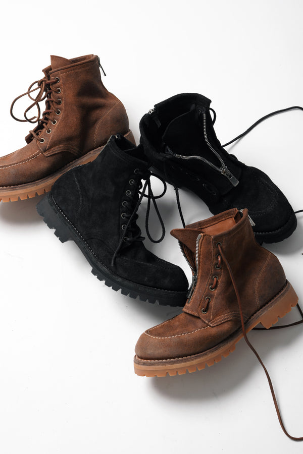 xx GUIDI MOC ZIPPER UNIT Back Zip Race Up BOOTS / HORSE REVERSE+Vibram Sole