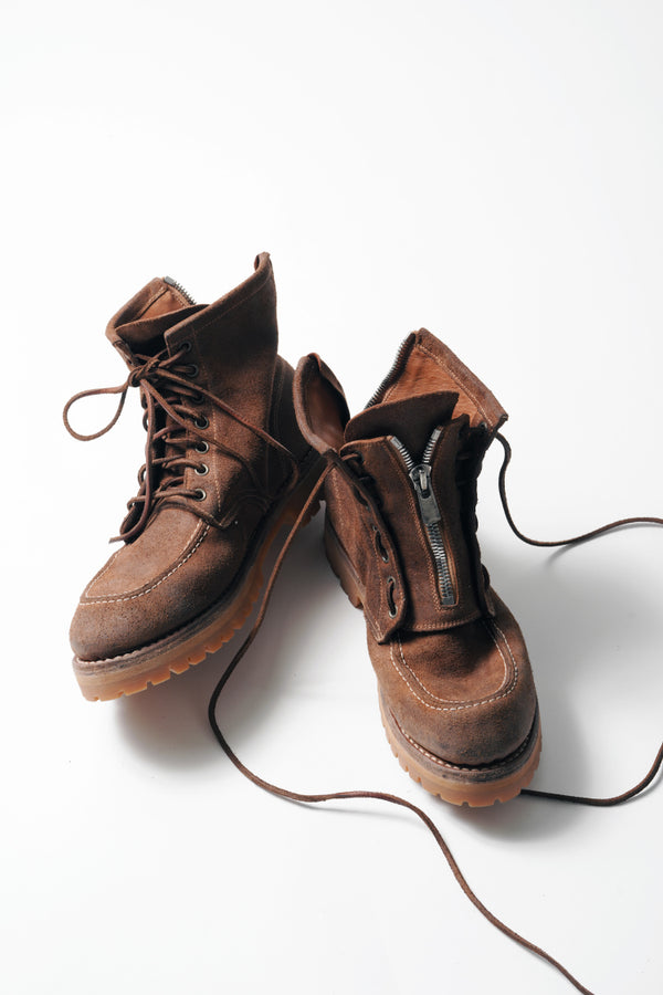 xx GUIDI MOC ZIPPER UNIT Back Zip Race Up BOOTS / HORSE REVERSE+Vibram Sole