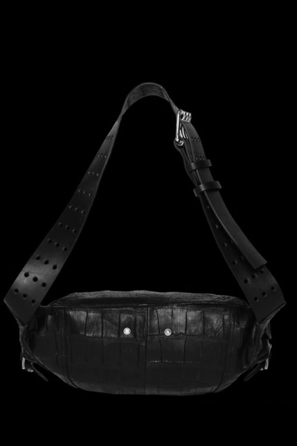 THE LINE CROCODILE 3PIN-BELT SHOULDER BAG